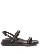 Marni Fussbett Crystal-embellished Suede Sandals