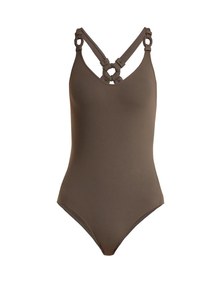 Eres Overlay Cross-back Swimsuit