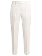Stella Mccartney Mid-rise Wool Cropped Tuxedo Trousers