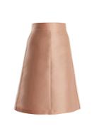 Redvalentino Stripe-trimmed A-line Skirt