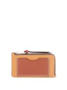 Ladies Accessories Loewe - Anagram-debossed Zipped Leather Cardholder - Womens - Tan