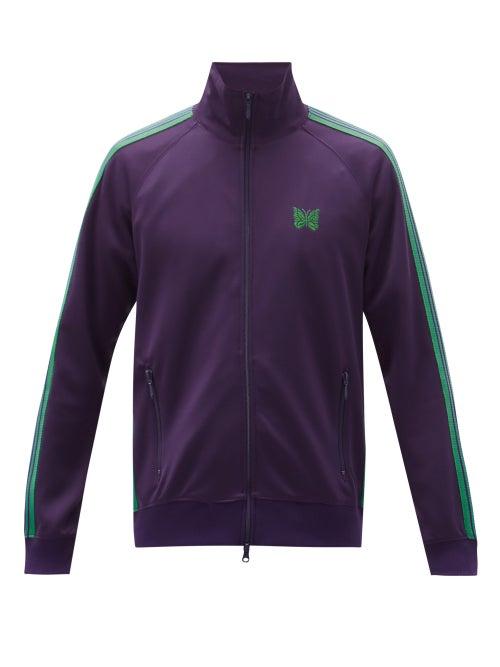 Matchesfashion.com Needles - Butterfly-embroidered Jersey Track Jacket - Mens - Purple