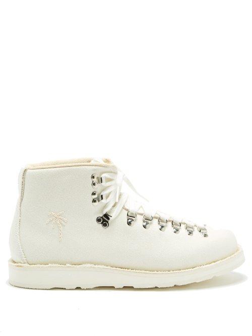 Matchesfashion.com Diemme - The Elder Vet Canvas Hiking Boots - Mens - White