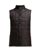Matchesfashion.com Burberry - Leintune Faux Shearling Quilted Gilet - Womens - Black