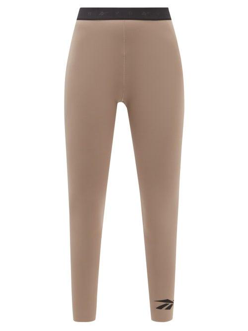 Reebok X Victoria Beckham - High-rise Logo-jacquard Leggings - Womens - Khaki