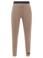 Reebok X Victoria Beckham - High-rise Logo-jacquard Leggings - Womens - Khaki