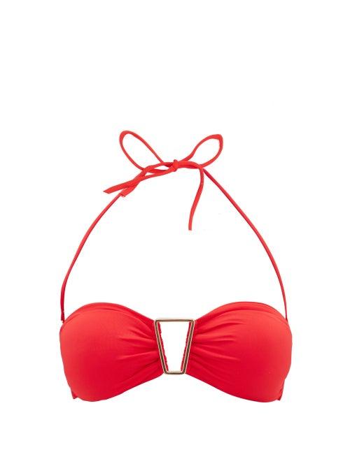 Matchesfashion.com Melissa Odabash - Barcelona Bandeau Bikini Top - Womens - Red