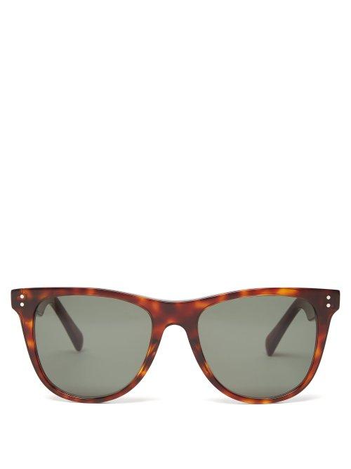 Matchesfashion.com Celine Eyewear - Tortoiseshell Effect D Frame Acetate Sunglasses - Womens - Tortoiseshell