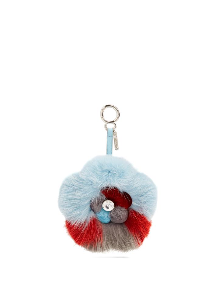 Fendi Blossom Fur Bag Charm