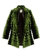 Matchesfashion.com Maison Rabih Kayrouz - Grizzly Quilted Faux Fur Coat - Womens - Dark Green