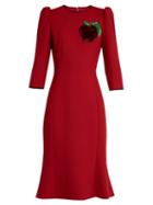 Dolce & Gabbana Apple-appliqu Twill Dress