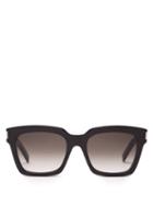 Ladies Accessories Saint Laurent - Square Acetate Sunglasses - Womens - Black