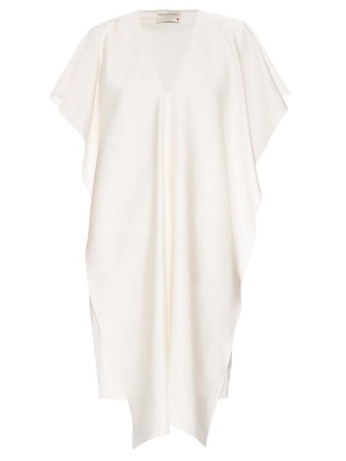Maison Rabih Kayrouz V-neck Silk-blend Dress