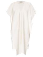 Maison Rabih Kayrouz V-neck Silk-blend Dress