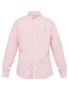 Matchesfashion.com Polo Ralph Lauren - Slim Fit Logo Embroidered Cotton Shirt - Mens - Pink