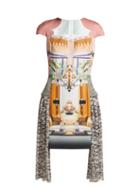 Matchesfashion.com Mary Katrantzou - Pe11 Print Crepe And Chiffon Mini Dress - Womens - Pink Multi