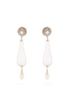 Etro Faux-pearl And Crystal Embellished Earrings