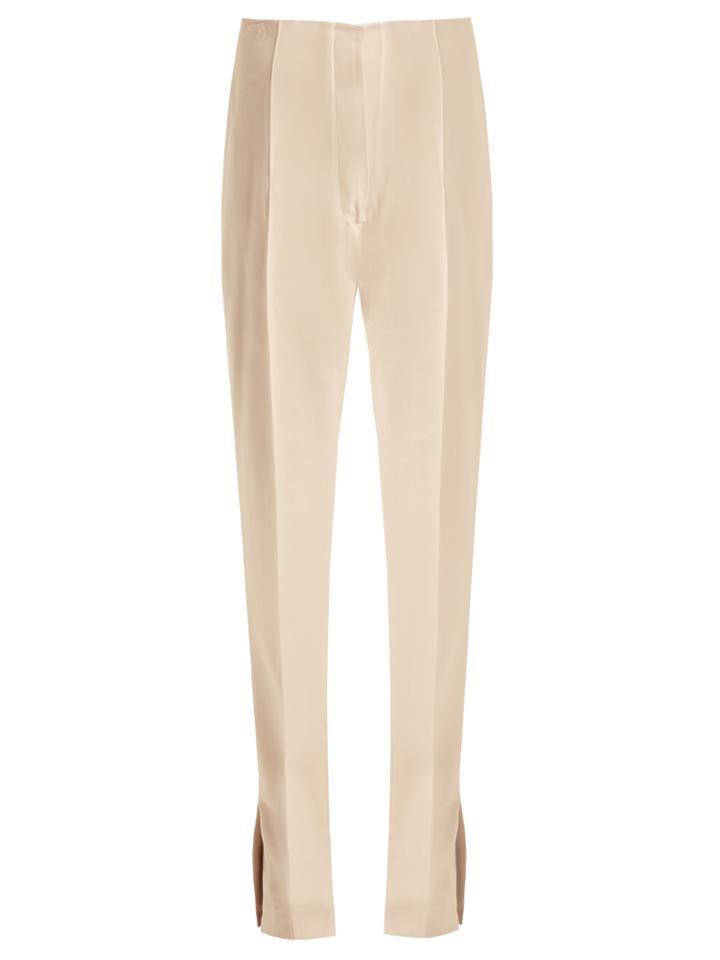 Khaite Gertrude High-rise Twill Trousers