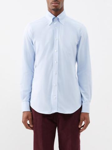 Thom Sweeney - Button-down Cotton-oxford Shirt - Mens - Blue