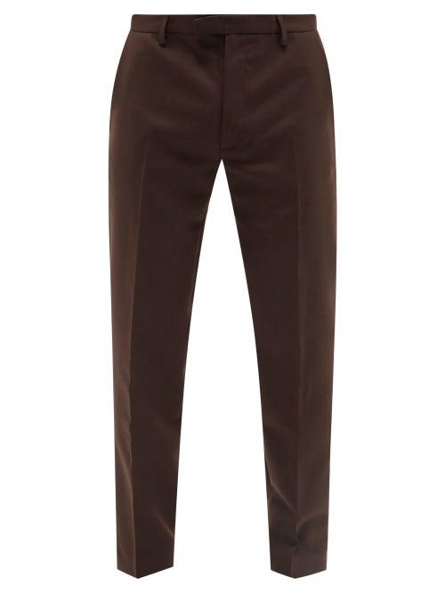 Sfr - Harvey Slim-leg Twill Trousers - Mens - Brown