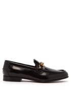 Burberry Solway Chain-strap Leather Loafers