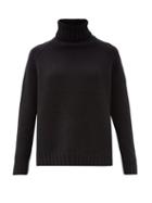 Matchesfashion.com Johnstons Of Elgin - Sophia Roll-neck Cashmere Sweater - Womens - Black