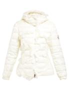 Matchesfashion.com 4 Moncler Simone Rocha - Ruffled Down Filled Hooded Jacket - Womens - Ivory