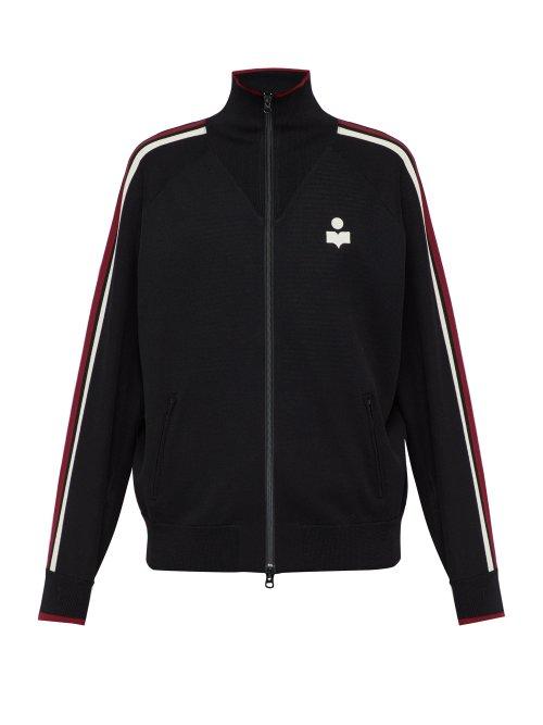 Matchesfashion.com Isabel Marant - Danily Zip Through Jersey Track Jacket - Mens - Black
