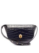 Matchesfashion.com Wandler - Billy Crocodile Embossed Leather Cross Body Bag - Womens - Navy