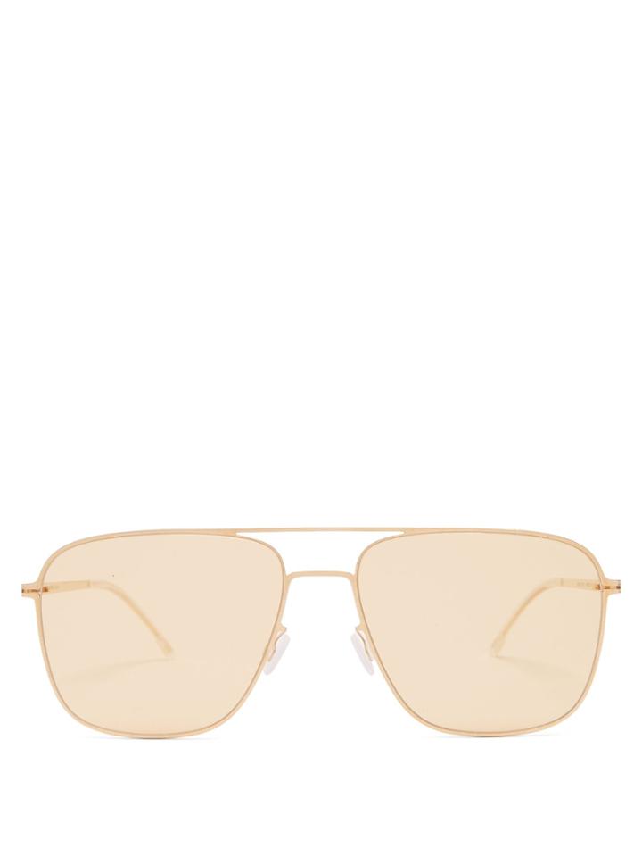Mykita Steen Aviator-frame Metal Sunglasses