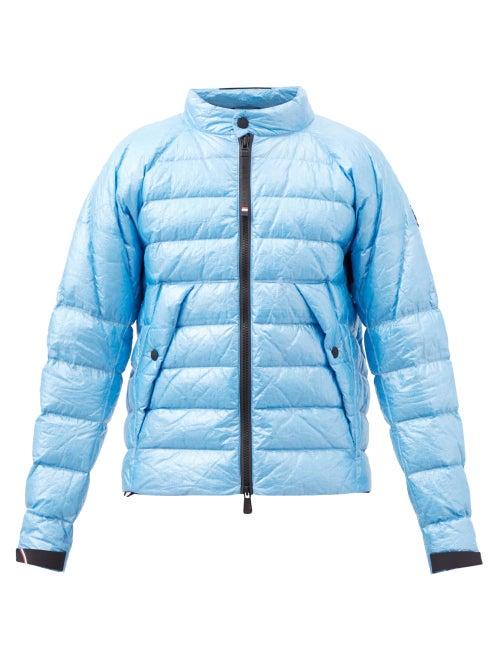 Moncler Grenoble - Mascognaz Logo-print Down Jacket - Mens - Blue