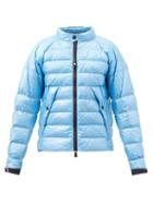 Moncler Grenoble - Mascognaz Logo-print Down Jacket - Mens - Blue