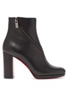 Matchesfashion.com Christian Louboutin - Birgitta 100 Leather Ankle Boots - Womens - Black