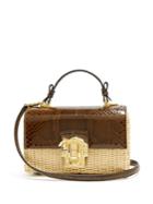 Dolce & Gabbana Lucia Python And Woven Bag