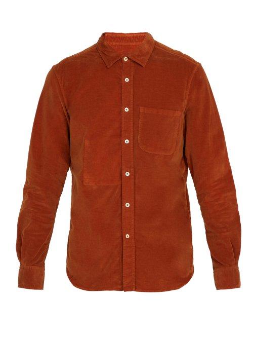 Matchesfashion.com Altea - Hyde Corduroy Shirt - Mens - Yellow