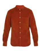 Matchesfashion.com Altea - Hyde Corduroy Shirt - Mens - Yellow