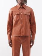 Sfr - Matsy Faux-leather Jacket - Mens - Light Brown