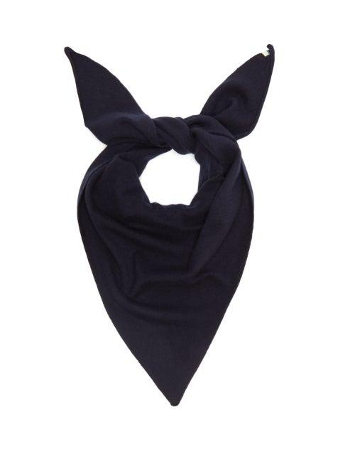 Extreme Cashmere - No.35 Stretch-cashmere Bandana - Womens - Navy