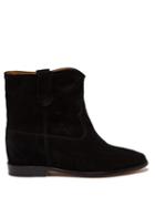 Matchesfashion.com Isabel Marant - Crisi Suede Ankle Boots - Womens - Black