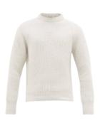 Matchesfashion.com Our Legacy - Ribbed Alpaca-blend Sweater - Mens - White