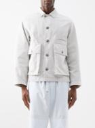 Lemaire - Twin Pocket Denim Jacket - Mens - Light Grey