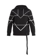 Blackbarrett By Neil Barrett Geometric-print Jersey Hooded Sweatshirt