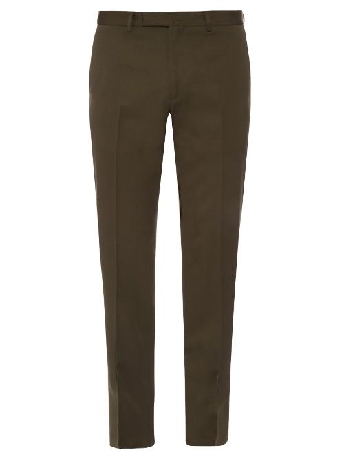 Valentino Slim-fit Wool-twill Chino Trousers
