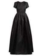 Matchesfashion.com Rochas - Black Duchess Satin Gown - Womens - Black
