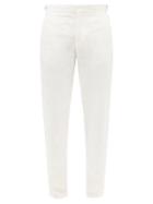 Orlebar Brown - Griffon Slim-leg Linen-twill Trousers - Mens - Cream