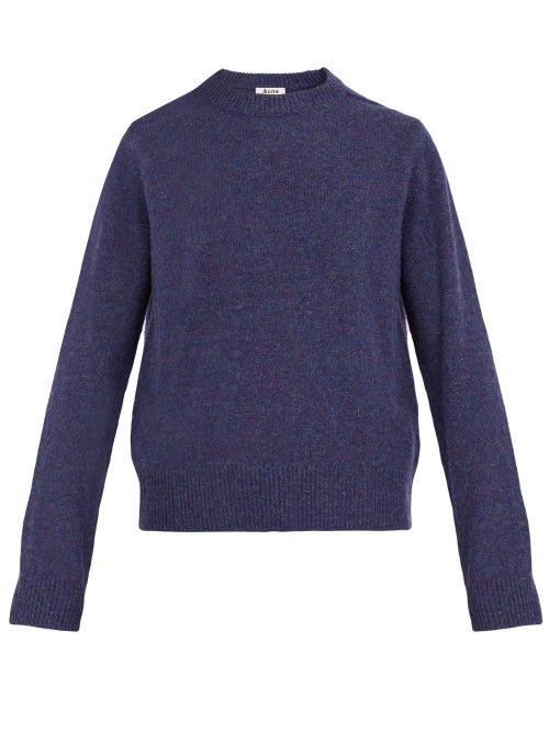 Matchesfashion.com Acne Studios - Kai Wool Sweater - Mens - Purple