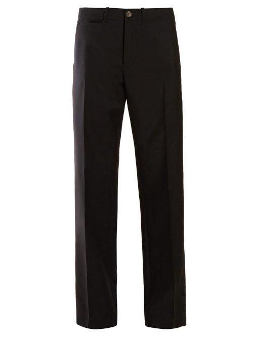 Matchesfashion.com Loewe - Straight Leg Trousers - Womens - Black