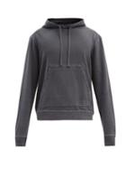 Matchesfashion.com Officine Gnrale - Oliver Garment-dyed Cotton Hooded Sweatshirt - Mens - Black