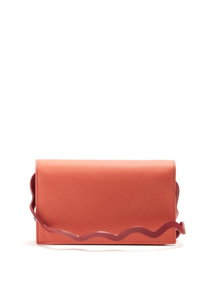 Roksanda Wave Pebbled-leather Shoulder Bag