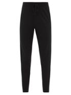 Matchesfashion.com Falke - Drawstring High-rise Virgin-wool Track Pants - Womens - Black